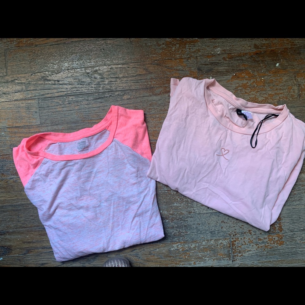 Bundle: one H&M top and one old navy PINK TOPS